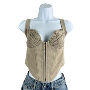 I.AM.GIA Corset Top Womens Medium Nude Strapless Clubwear‎